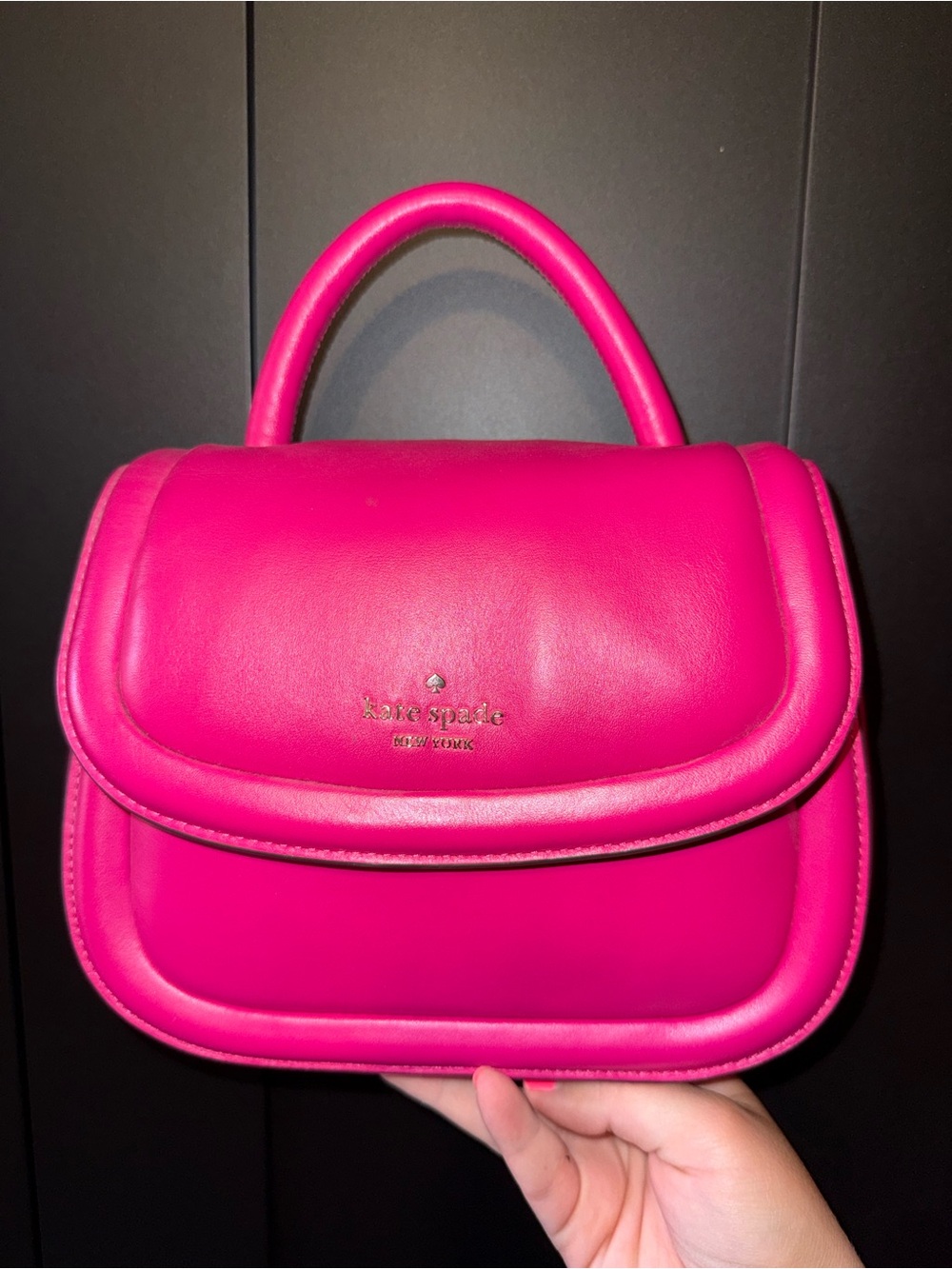 Kate spade Hot Pink Leather Mini Top-Handle Bag